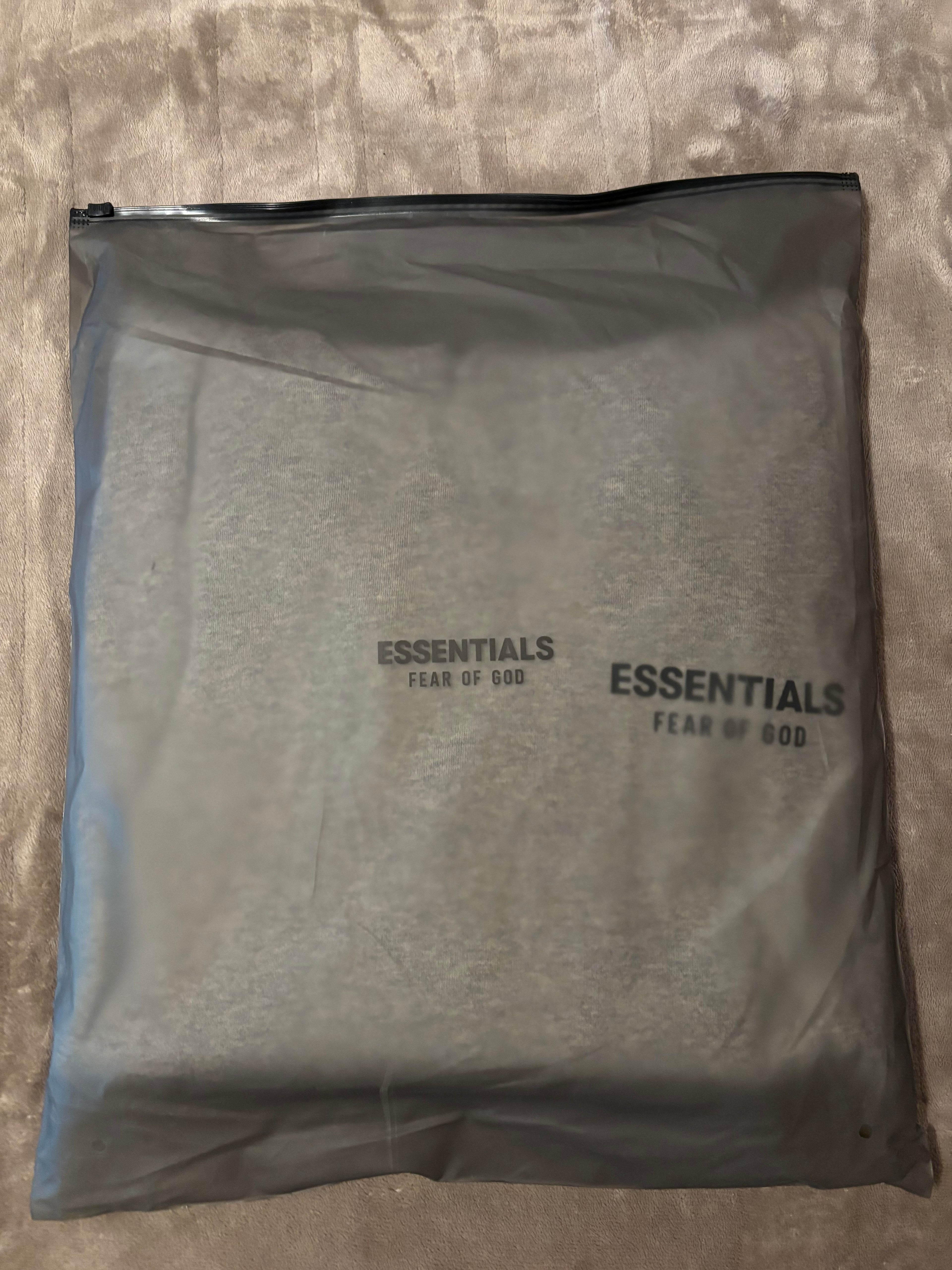 NEW Fear of God Essentials Light Heather Grey Hoodie Size Large
