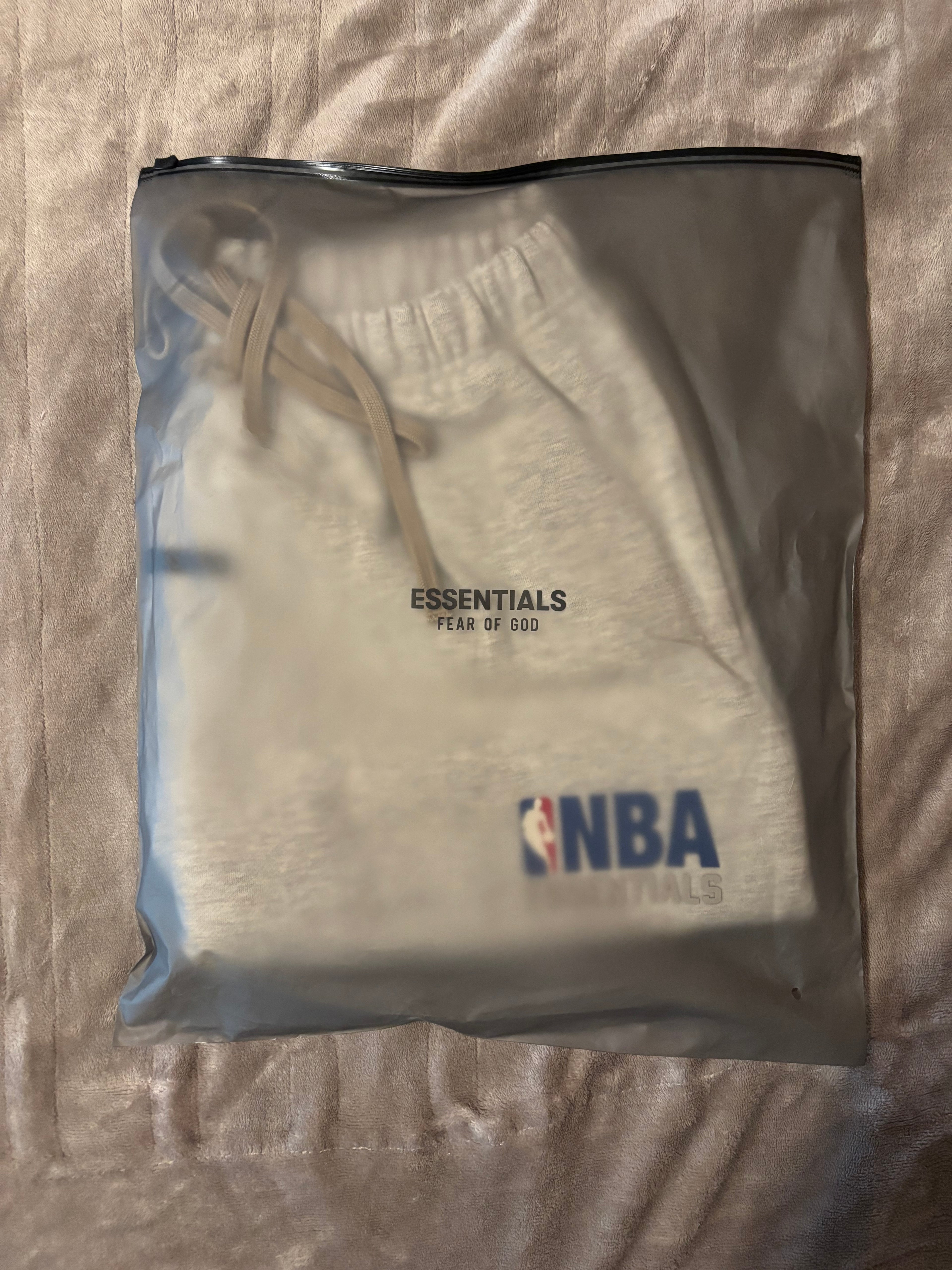 NEW NBA Fear of God Essentials Light Heather Shorts Size S-L