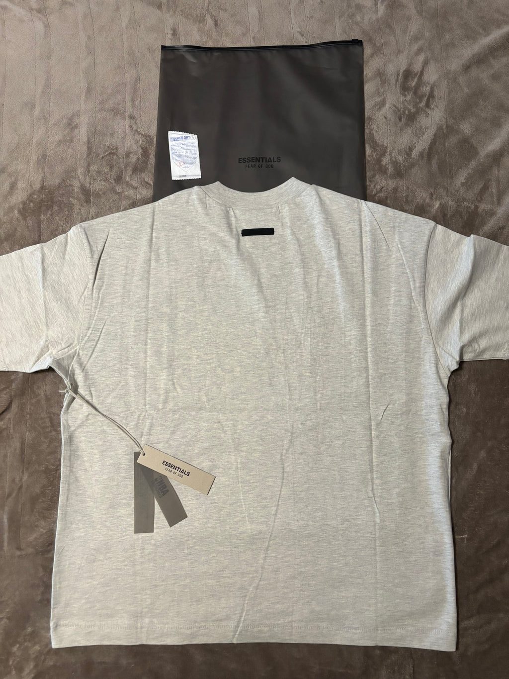 NEW NBA Fear of God Essentials Light Heather T-Shirt Size S-M