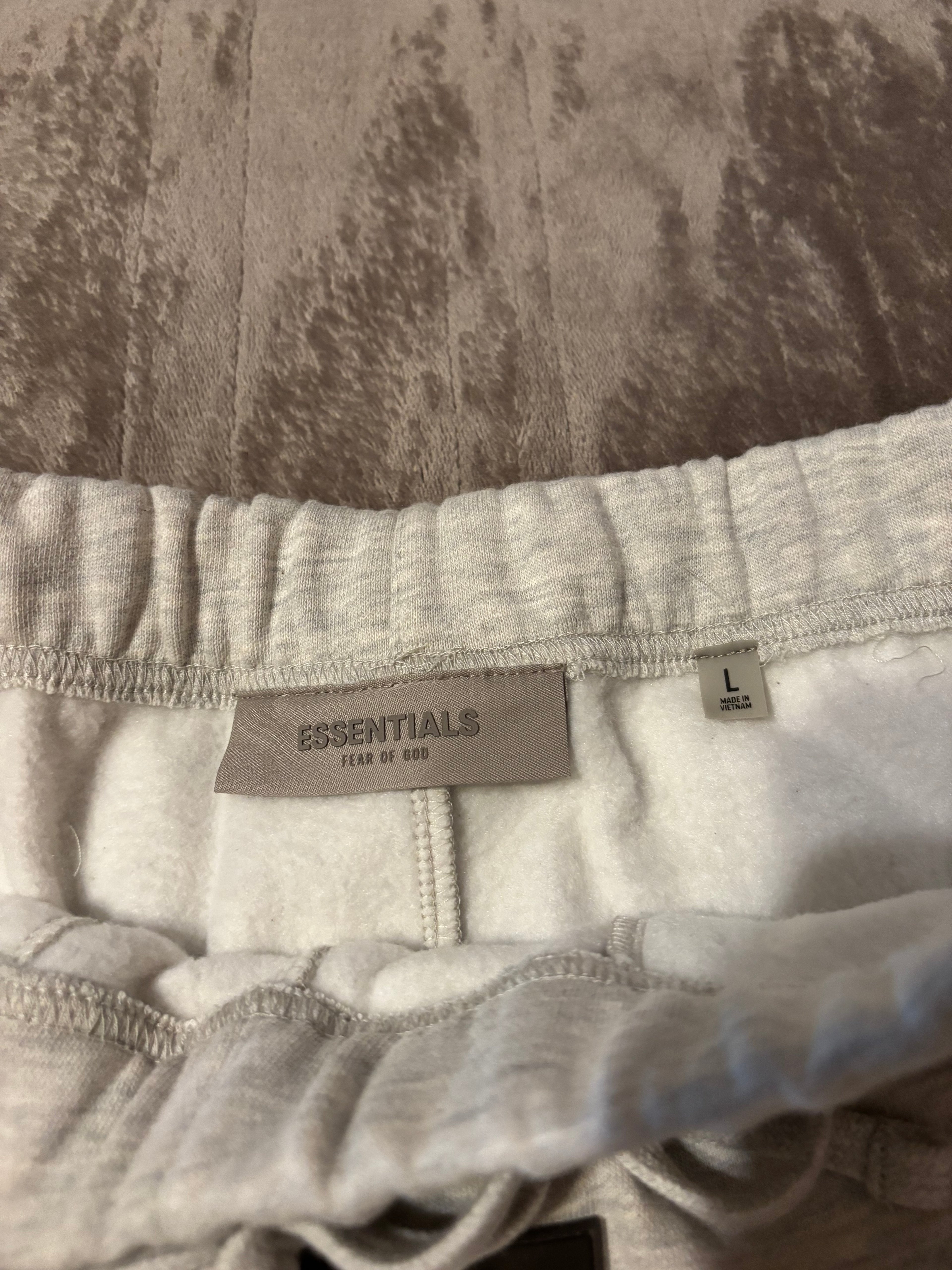 NEW Fear of God Essentials Light Oatmeal Cuffed Sweatpants Size XXS-L