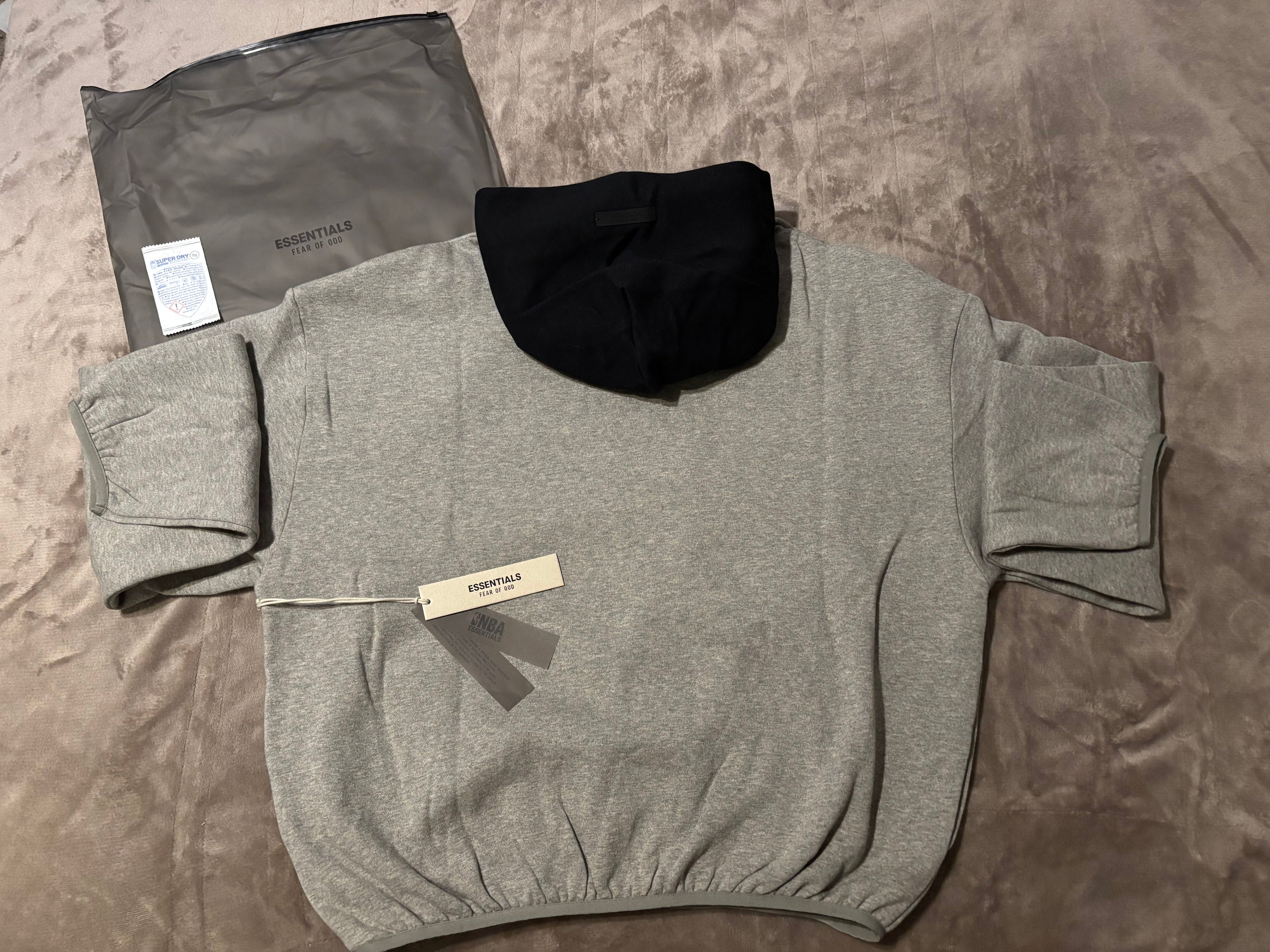 NEW NBA Fear of God Essentials Warm Heather Hoodie Size Small