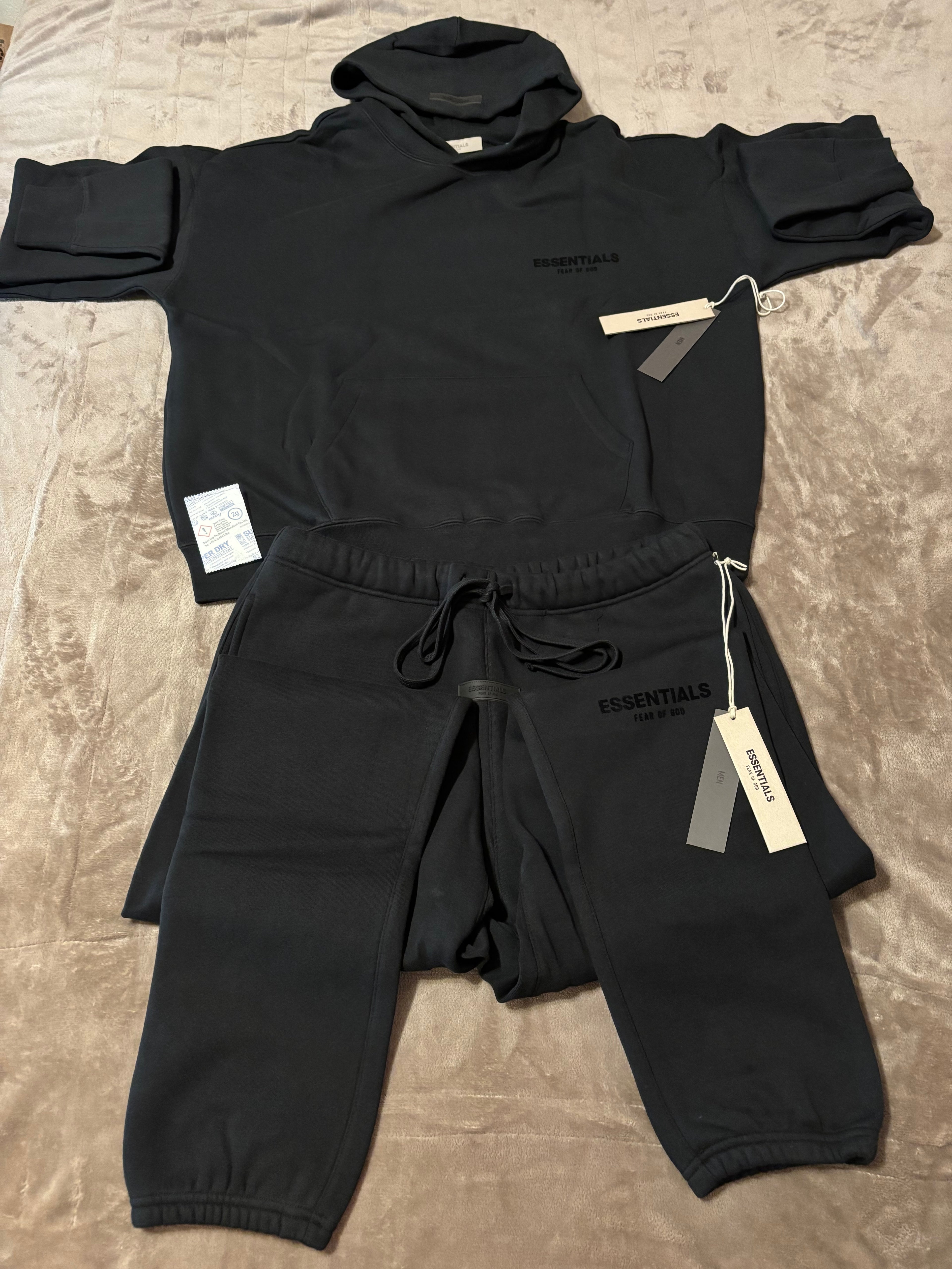 NEW Fear of God Essentials Black Cuffed Bundle Size XXS-L 100% Authentic✅
