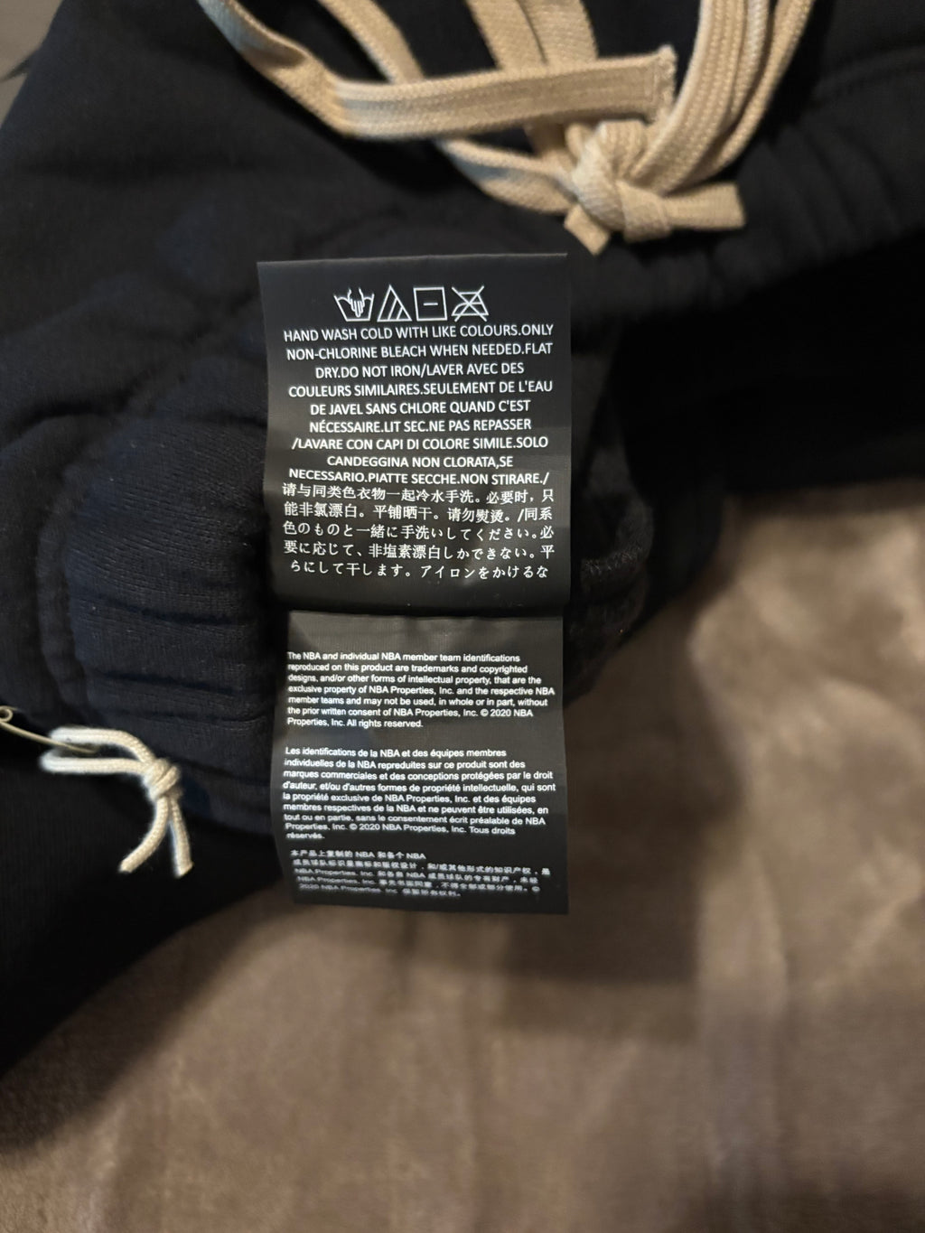 NEW NBA Fear of God Essentials Relaxed Black Sweatpants Size S-XL