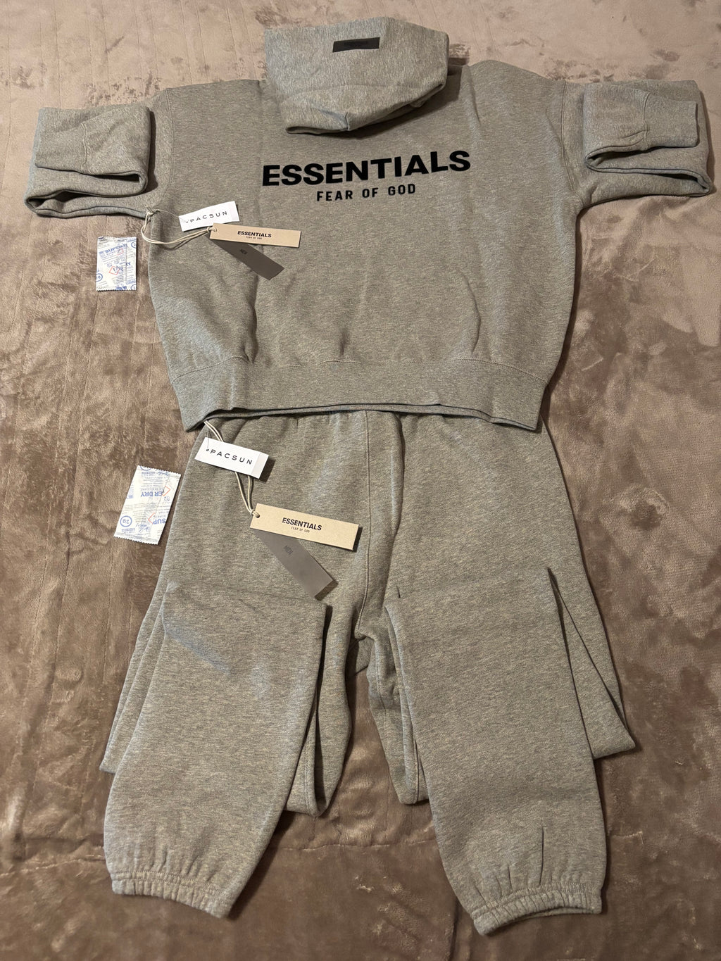 NEW Fear of God Essentials Dark Oatmeal Cuffed Bundle Size XXS-L