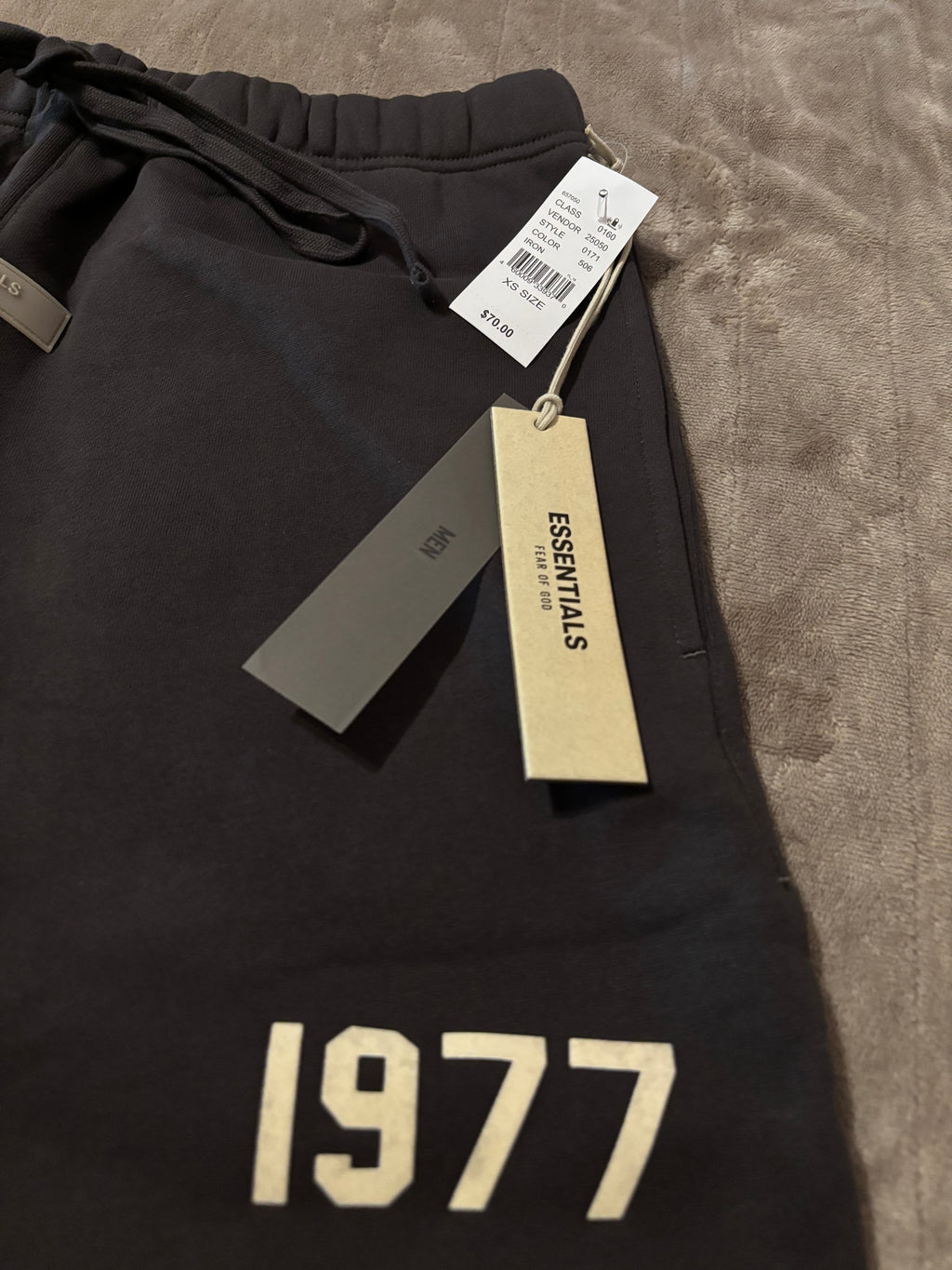 NEW Fear of God Essentials Iron Shorts Size XS