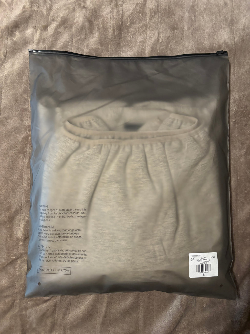 NEW NBA Fear of God Essentials Light Heather Hoodie Size Small