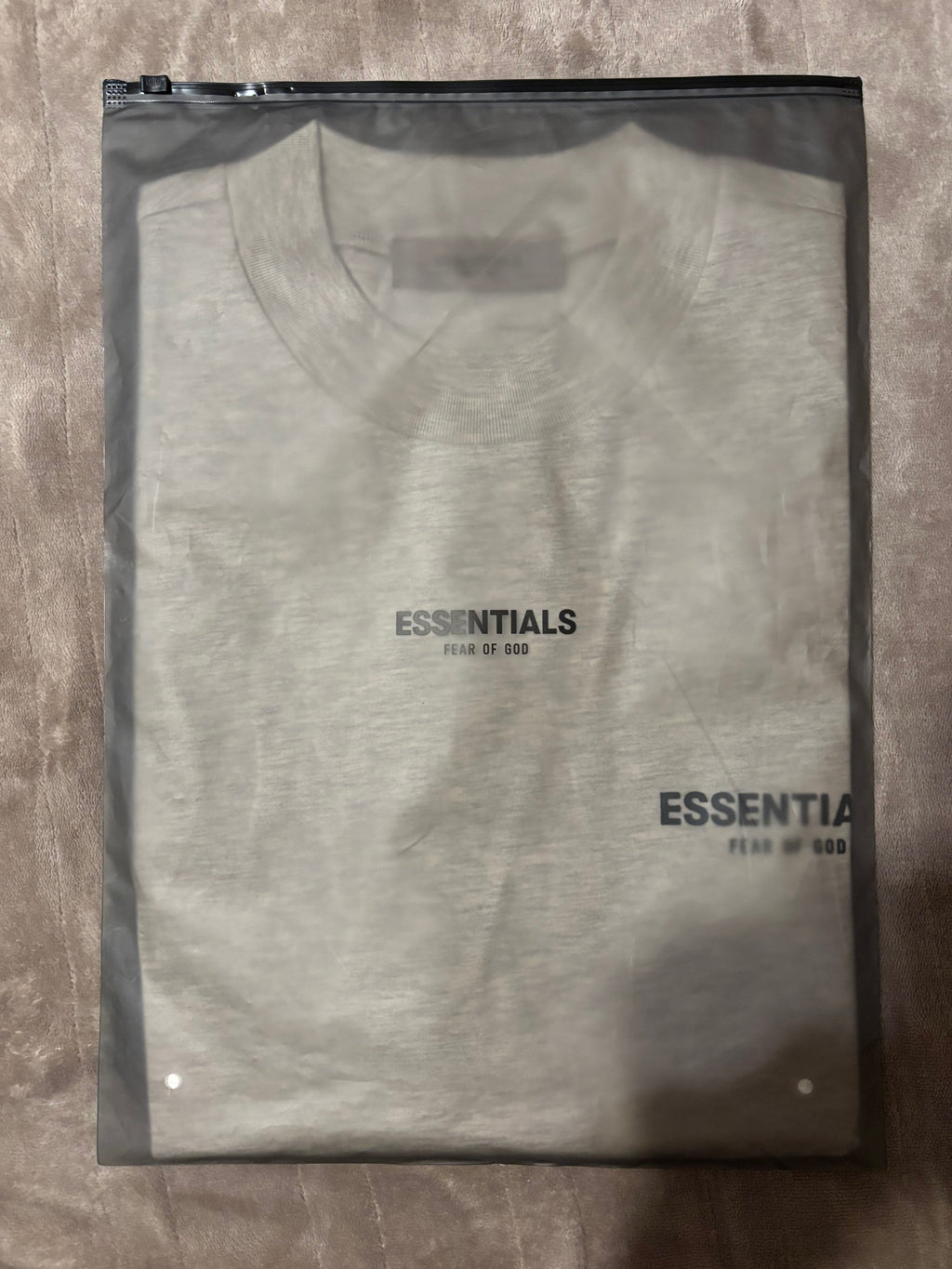 NEW Fear of God Essentials Light Oatmeal T-Shirt Size XS-L