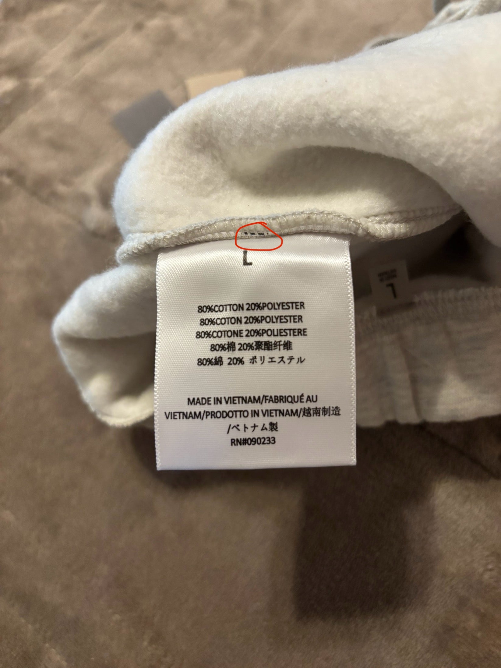NEW Fear of God Essentials Light Oatmeal Cuffed Sweatpants Size XXS-L