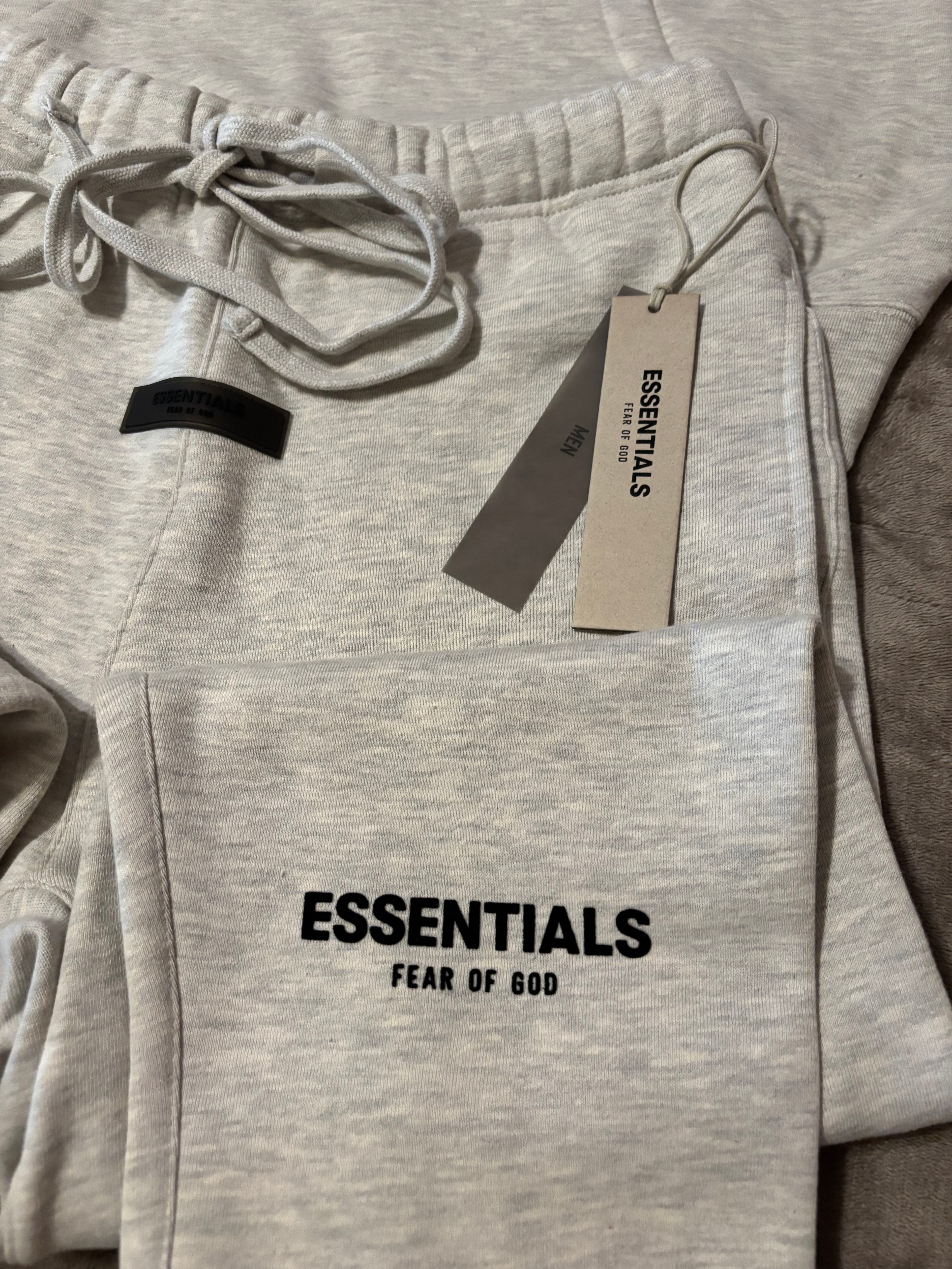 NEW Fear of God Essentials Light Oatmeal Cuffed Bundle Size XXS-L