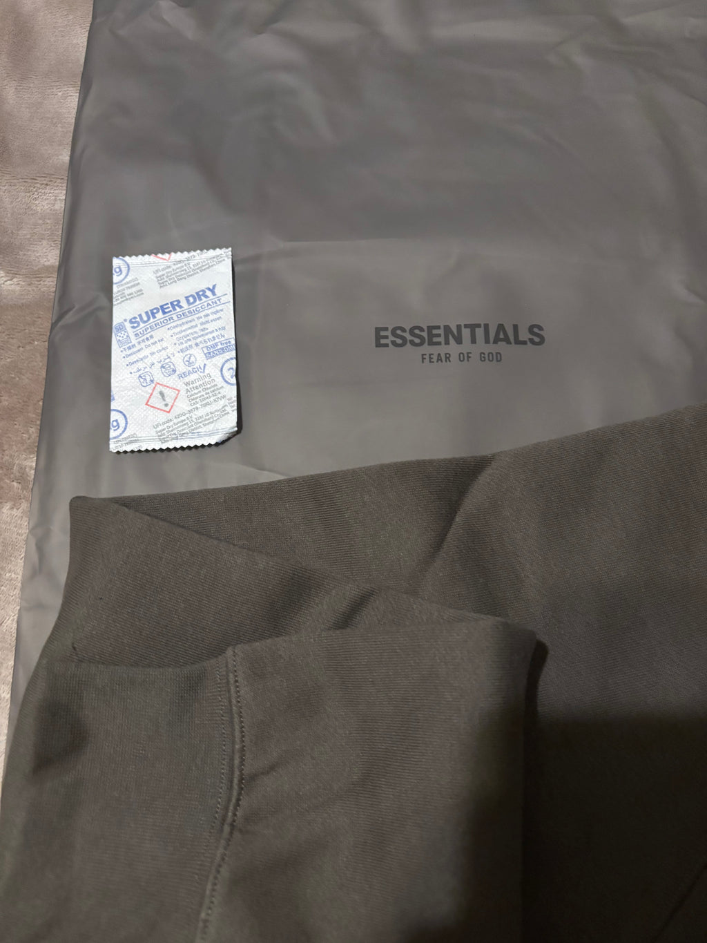NEW Fear of God Essentials Off Black Relaxed Bundle Size XS-L