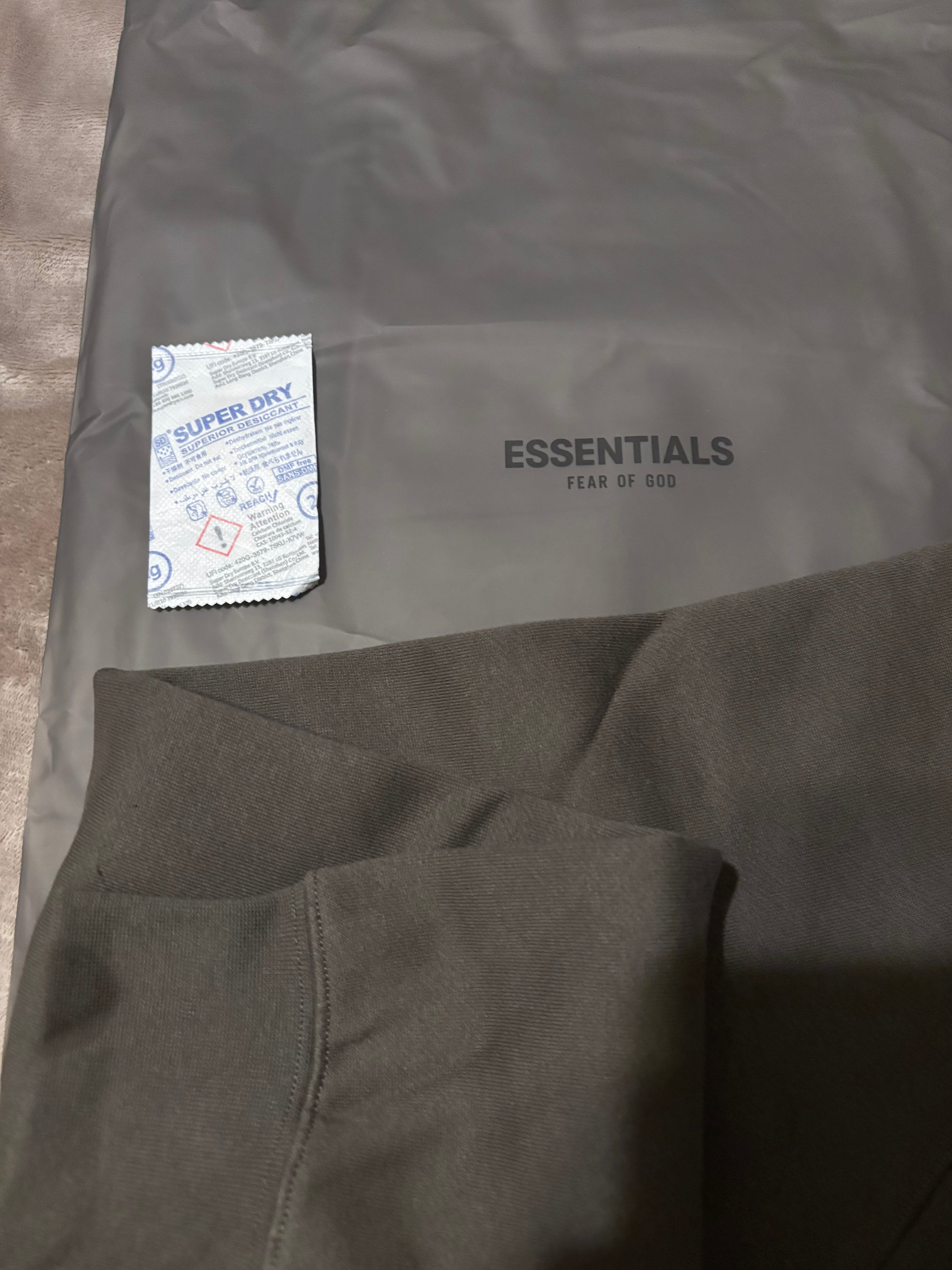 NEW Fear of God Essentials Off Black Relaxed Bundle Size XS-L